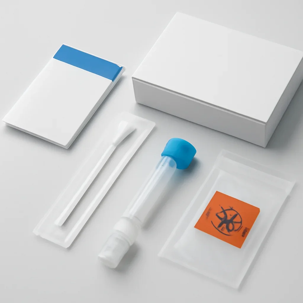 Sample kit, packaging, and step-by-step workflow for pharmacogenetic testing for pharmacies
