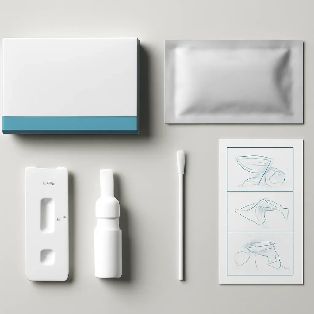 Testing kit, packaging, and sample-return workflow