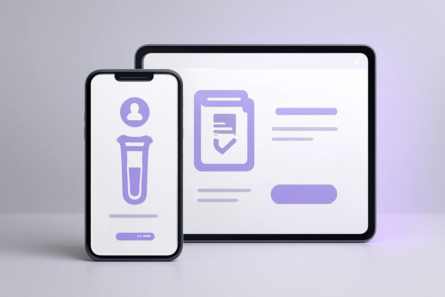 How online testing works presented on a clean digital health dashboard