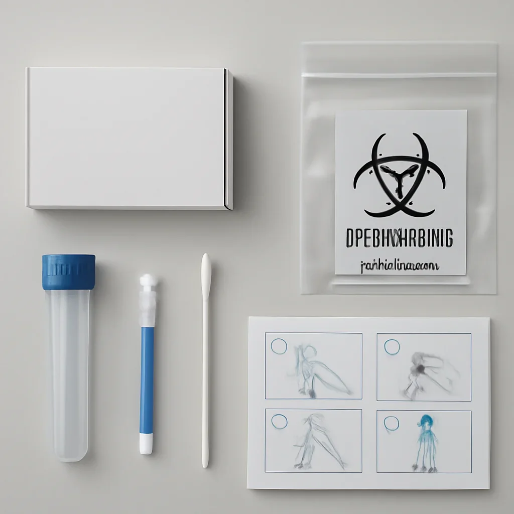 Sample kit, packaging, and step-by-step workflow for pharmacogenetic testing in arlington