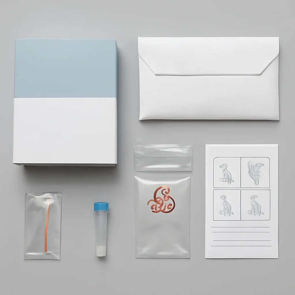 Sample kit, packaging, and step-by-step workflow for pharmacogenetic testing in billings