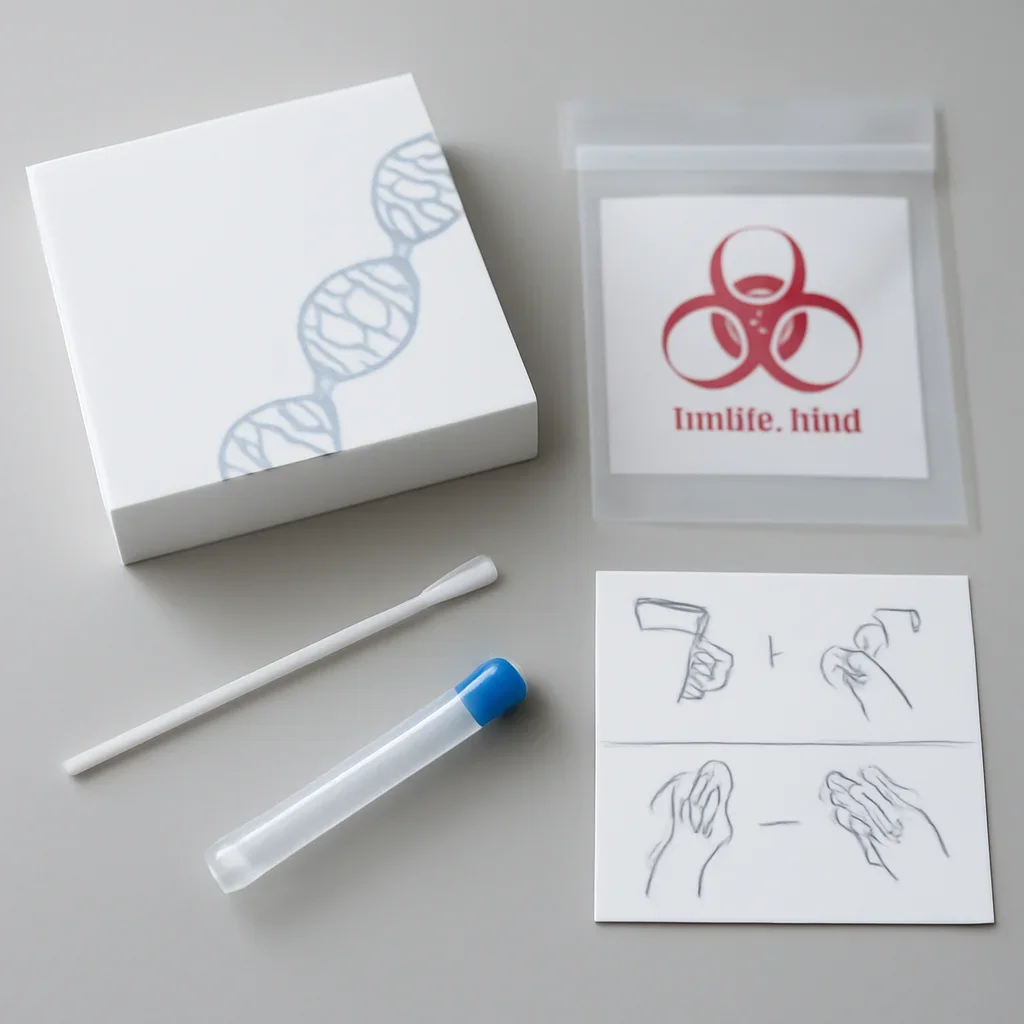 Sample kit, packaging, and step-by-step workflow for pharmacogenetic testing in birmingham