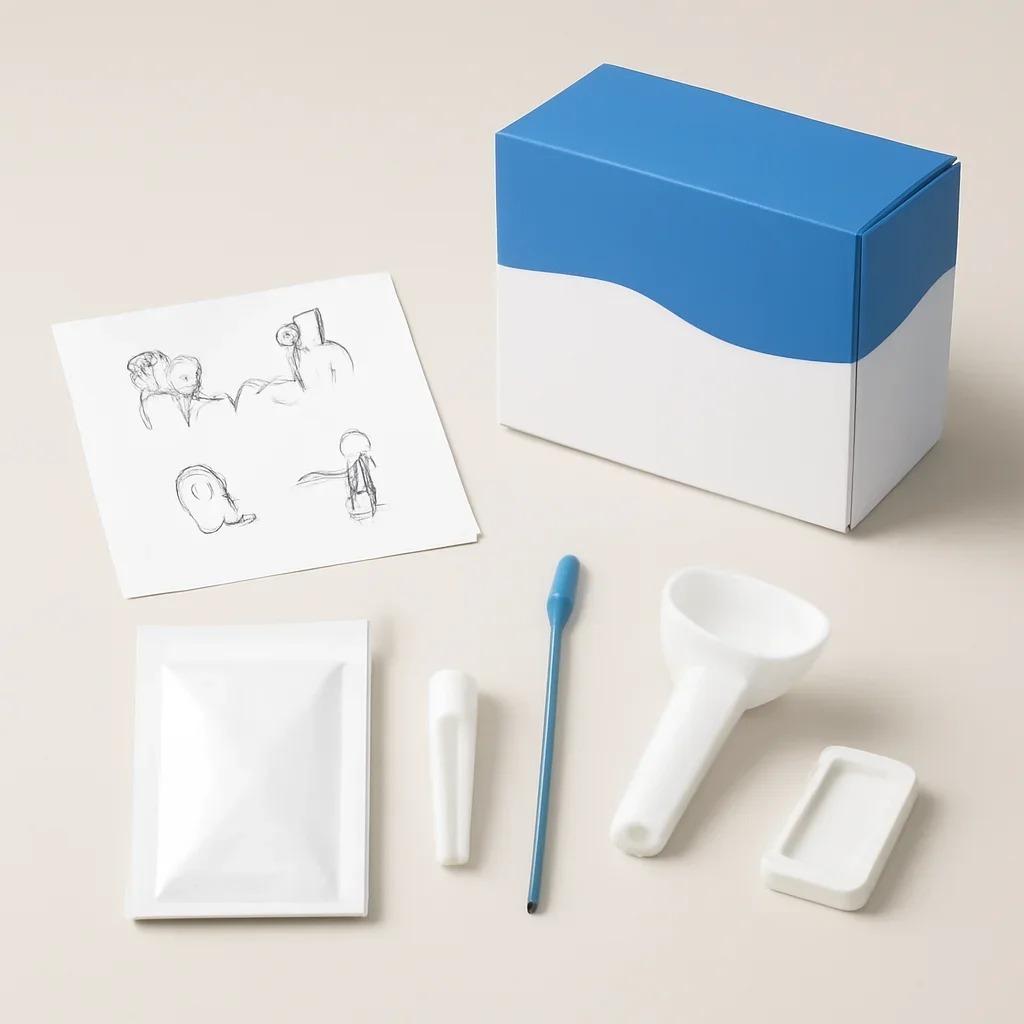 Sample kit, packaging, and step-by-step workflow for pharmacogenetic testing in charlotte