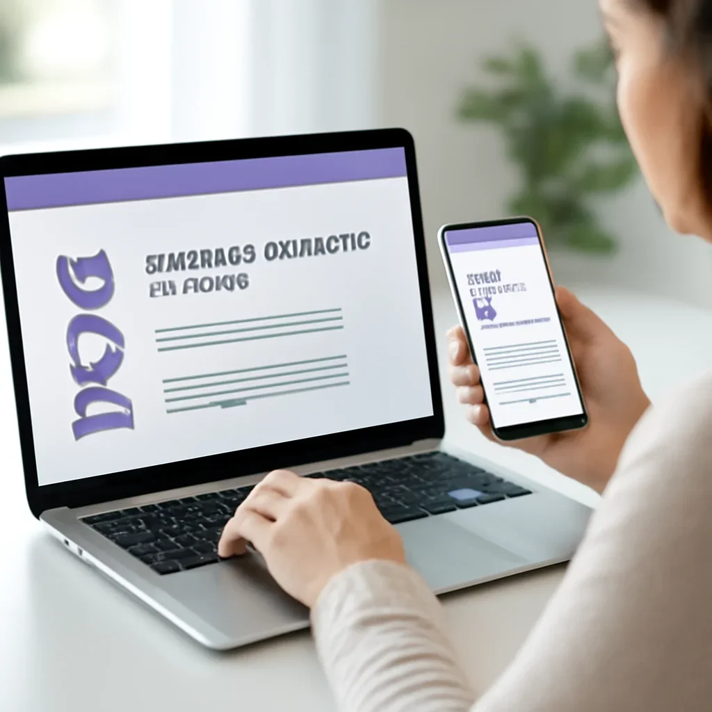 Person reviewing pharmacogenetic testing in georgia information on a laptop and phone