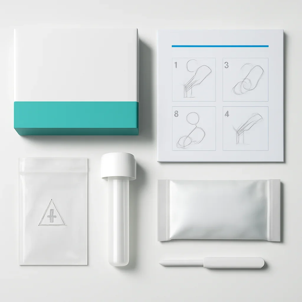 Sample kit, packaging, and step-by-step workflow for pharmacogenetic testing in hialeah