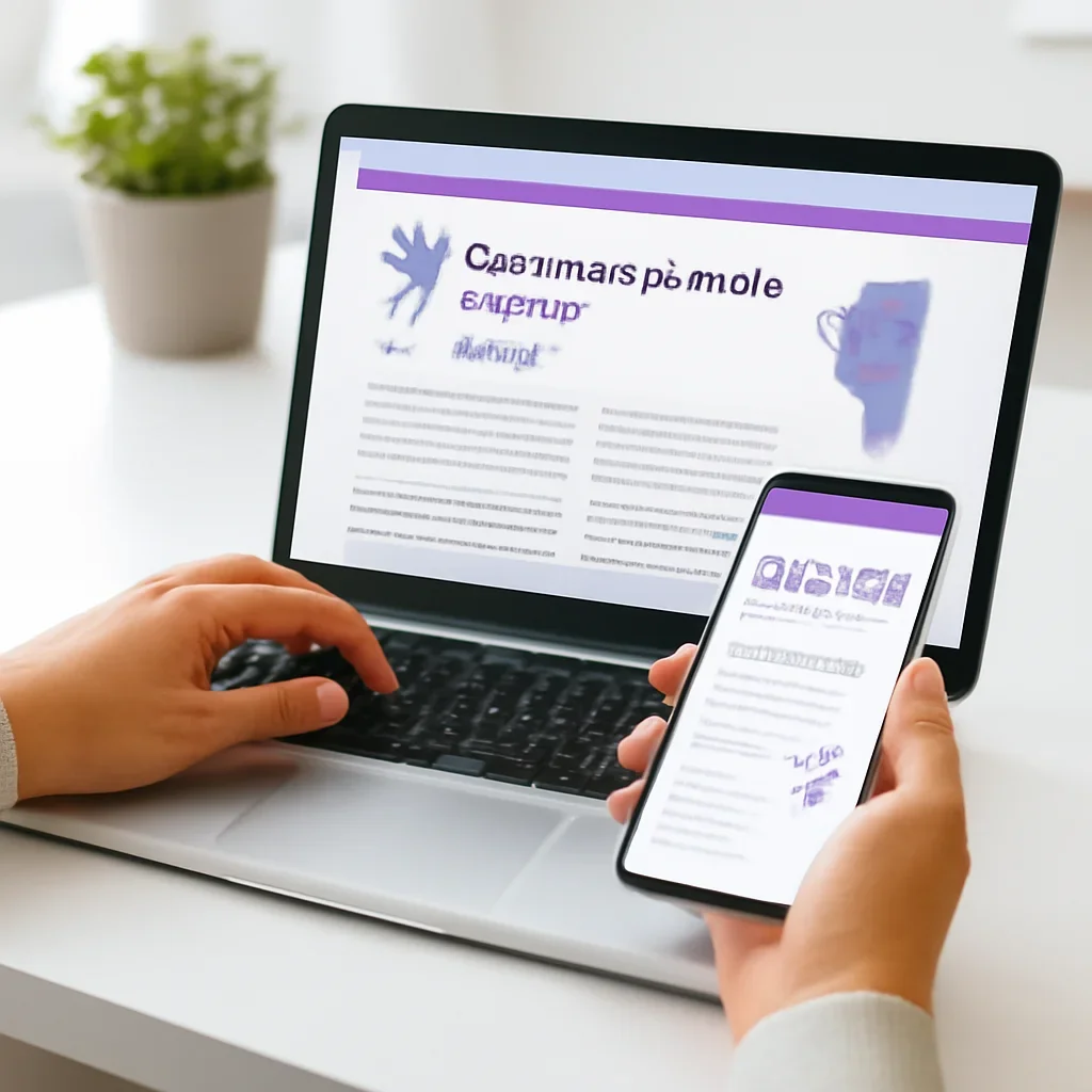 Person reviewing pharmacogenetic testing in illinois information on a laptop and phone