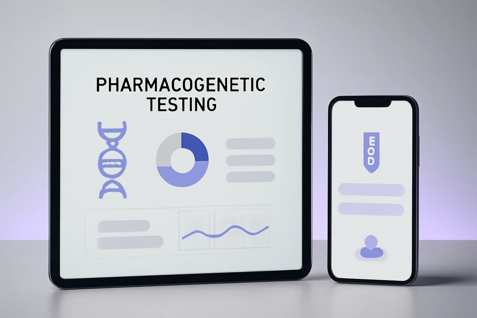 Pharmacogenetic testing in los angeles presented on a clean digital health dashboard
