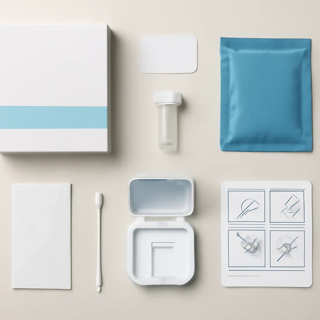 Sample kit, packaging, and step-by-step workflow for pharmacogenetic testing in mesa