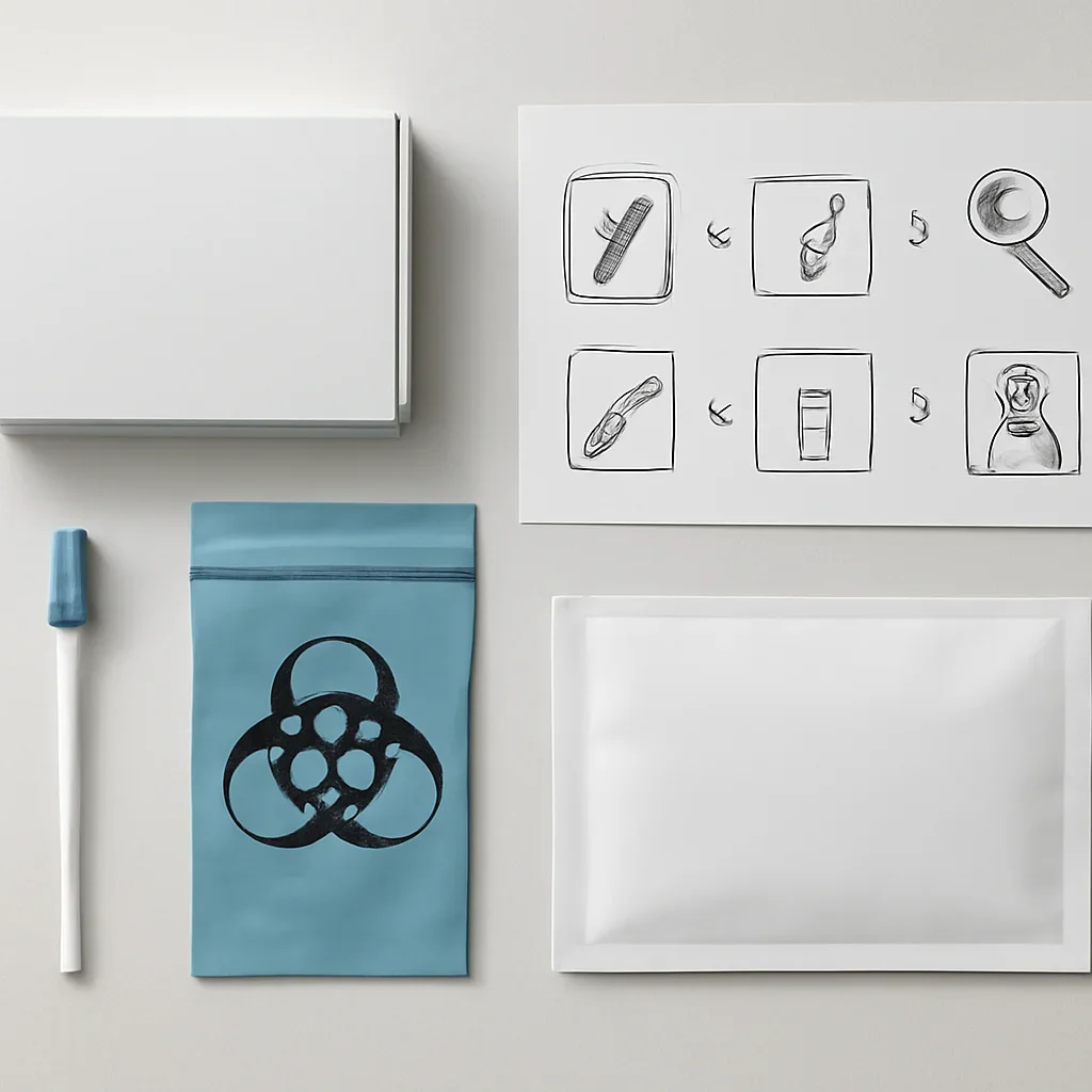 Sample kit, packaging, and step-by-step workflow for pharmacogenetic testing in minnesota