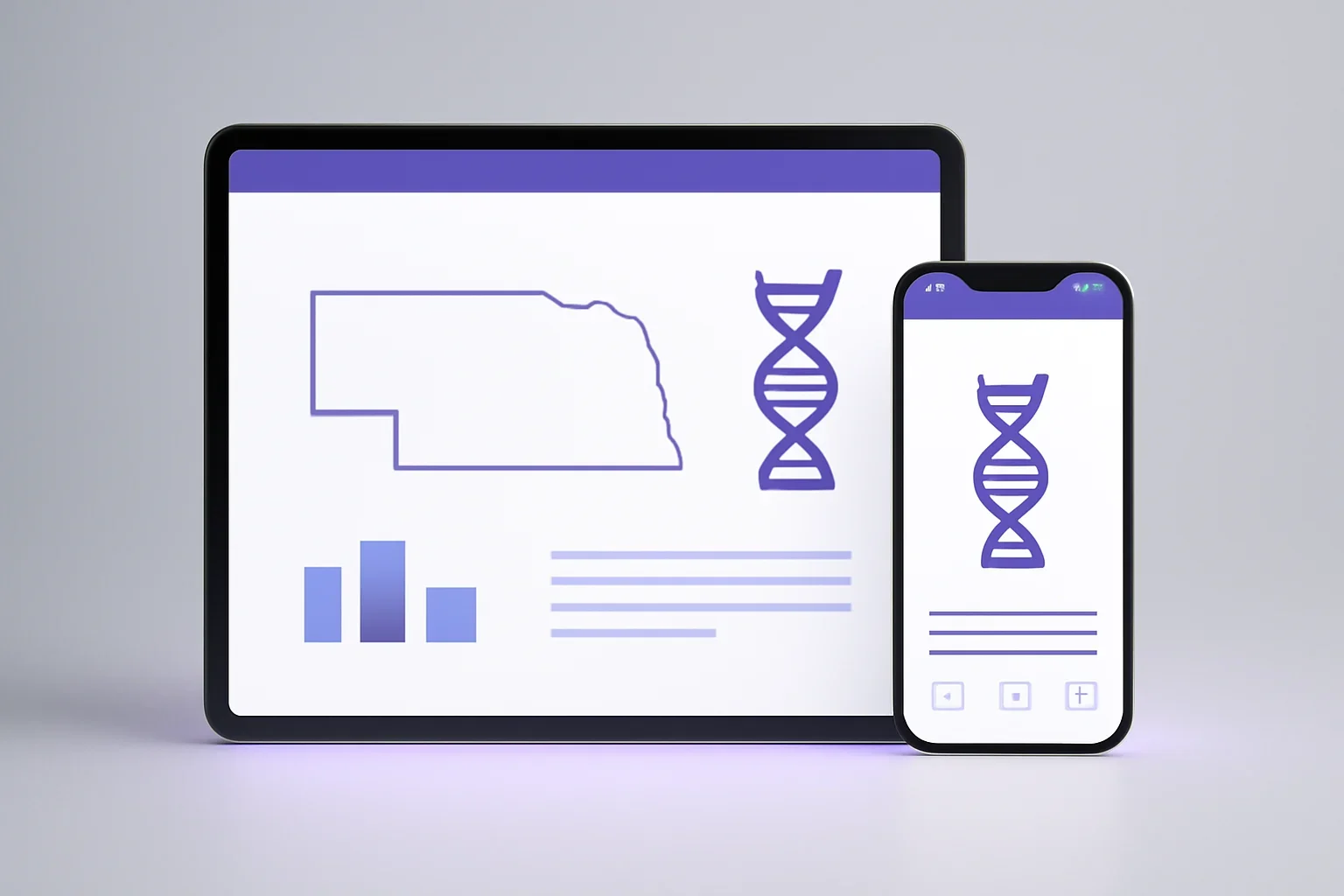 Pharmacogenetic testing in nebraska presented on a clean digital health dashboard