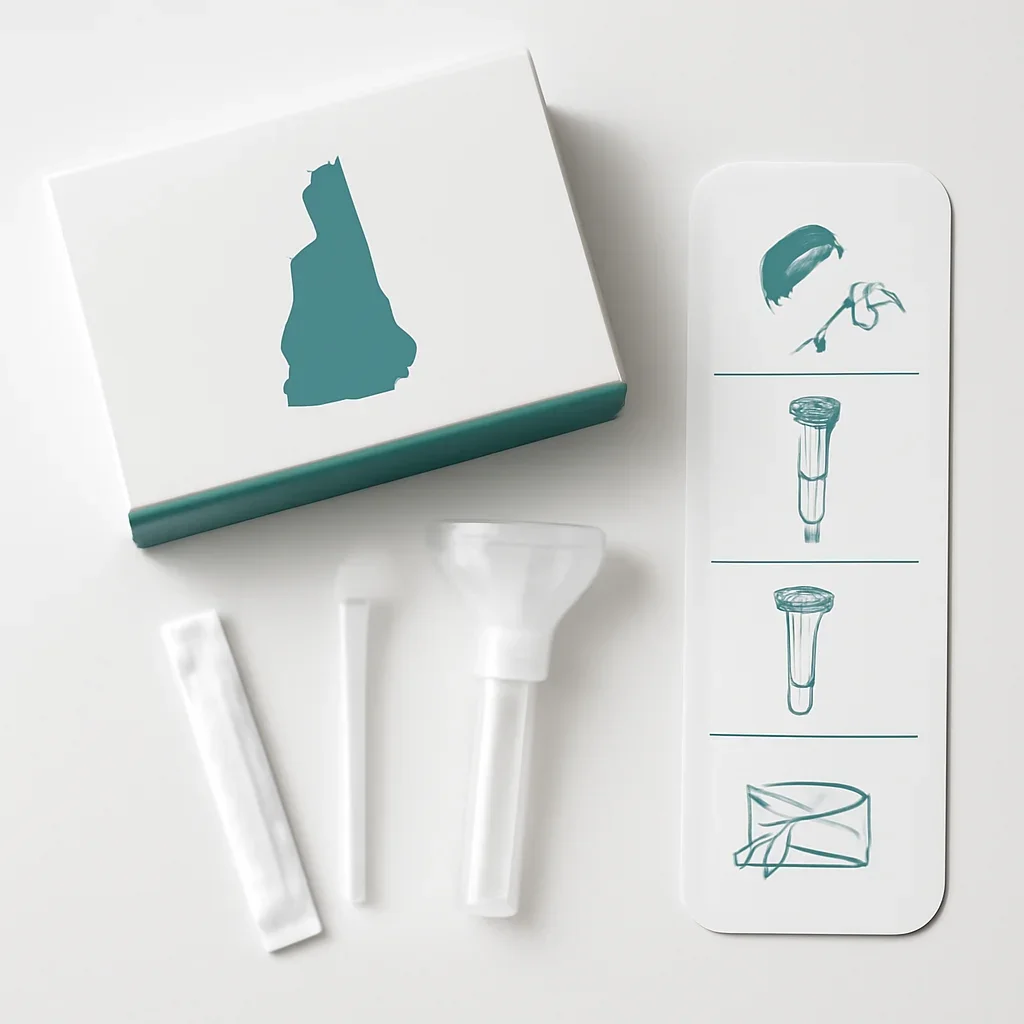 Sample kit, packaging, and step-by-step workflow for pharmacogenetic testing in new hampshire