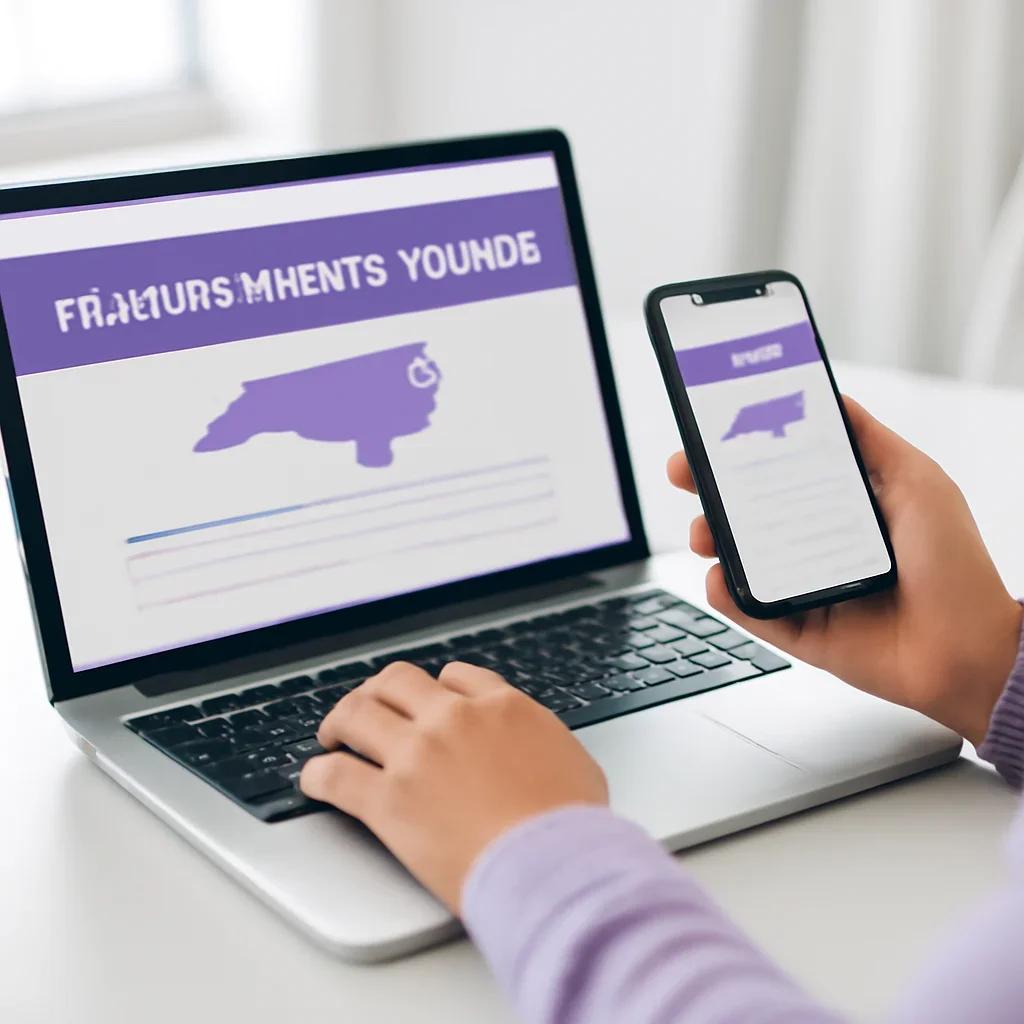 Person reviewing pharmacogenetic testing in north carolina information on a laptop and phone