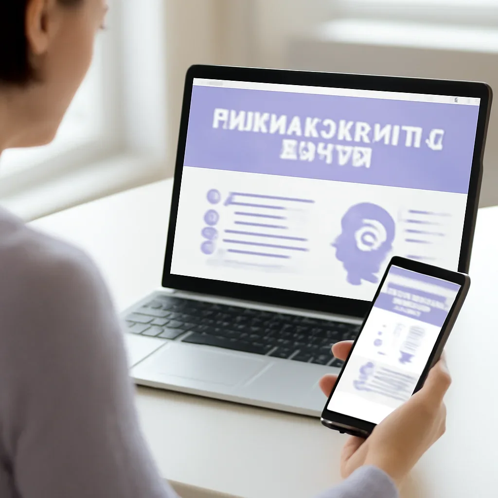 Person reviewing pharmacogenetic testing in ohio information on a laptop and phone