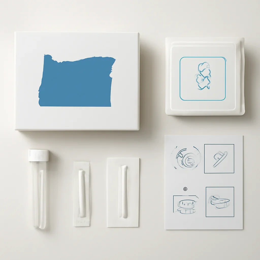 Sample kit, packaging, and step-by-step workflow for pharmacogenetic testing in oregon