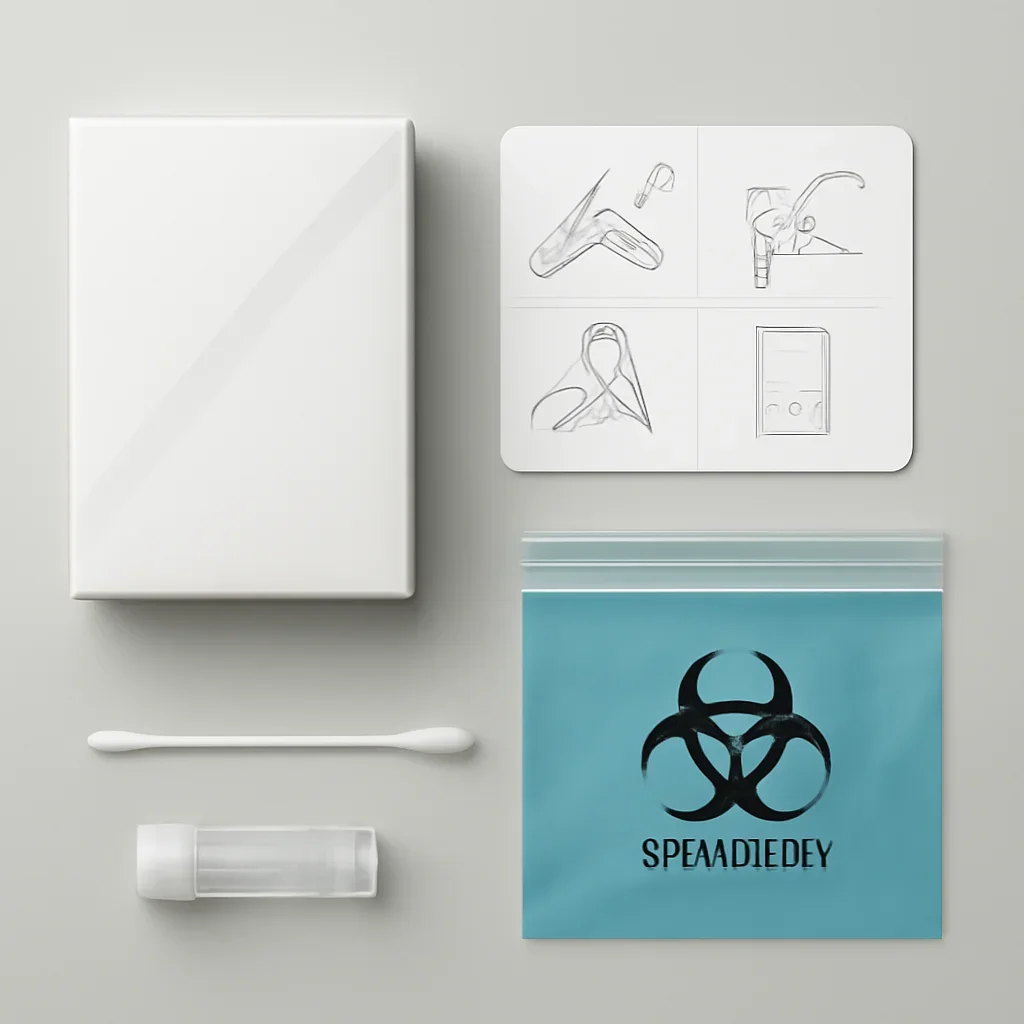 Sample kit, packaging, and step-by-step workflow for pharmacogenetic testing in washington