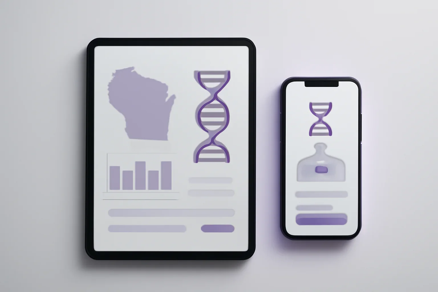 Pharmacogenetic testing in wisconsin presented on a clean digital health dashboard