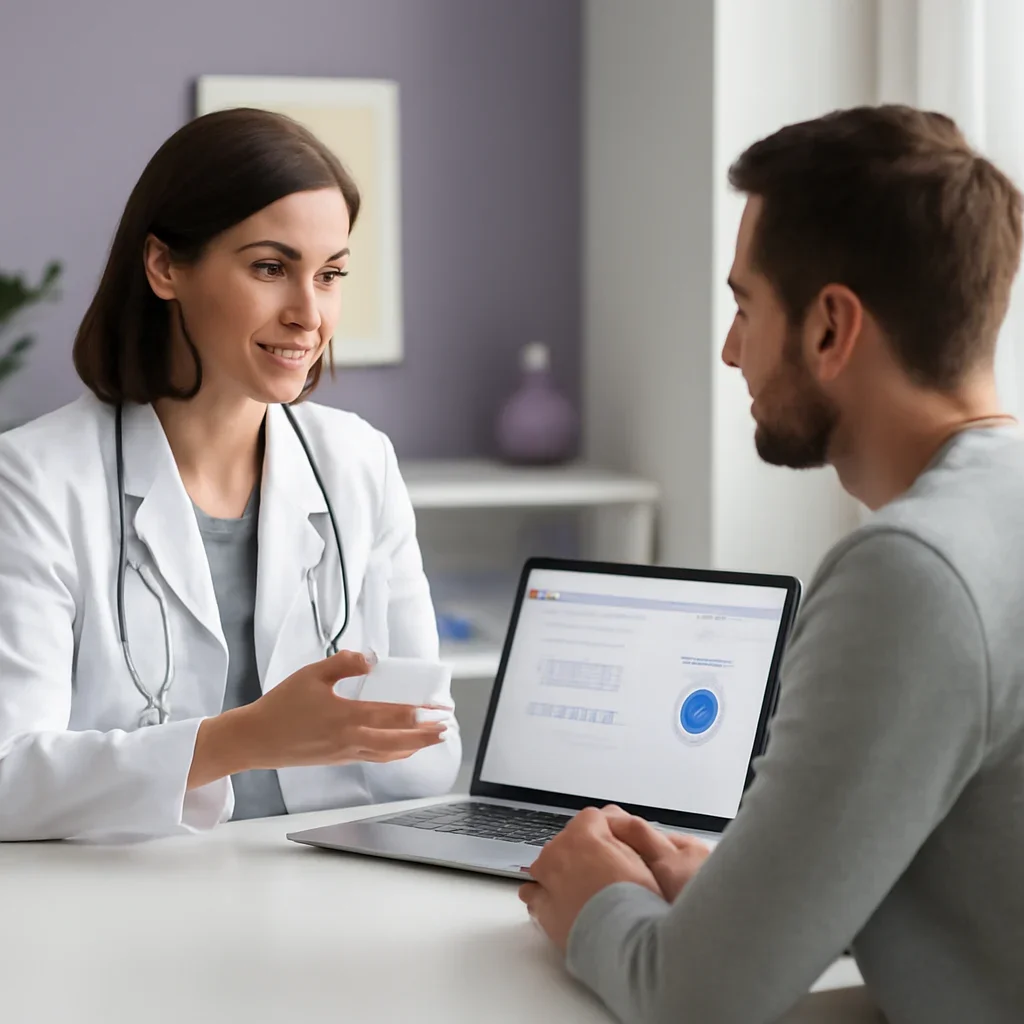 Clinician-friendly report discussion and next-step planning for microbiome test accuracy and reliability
