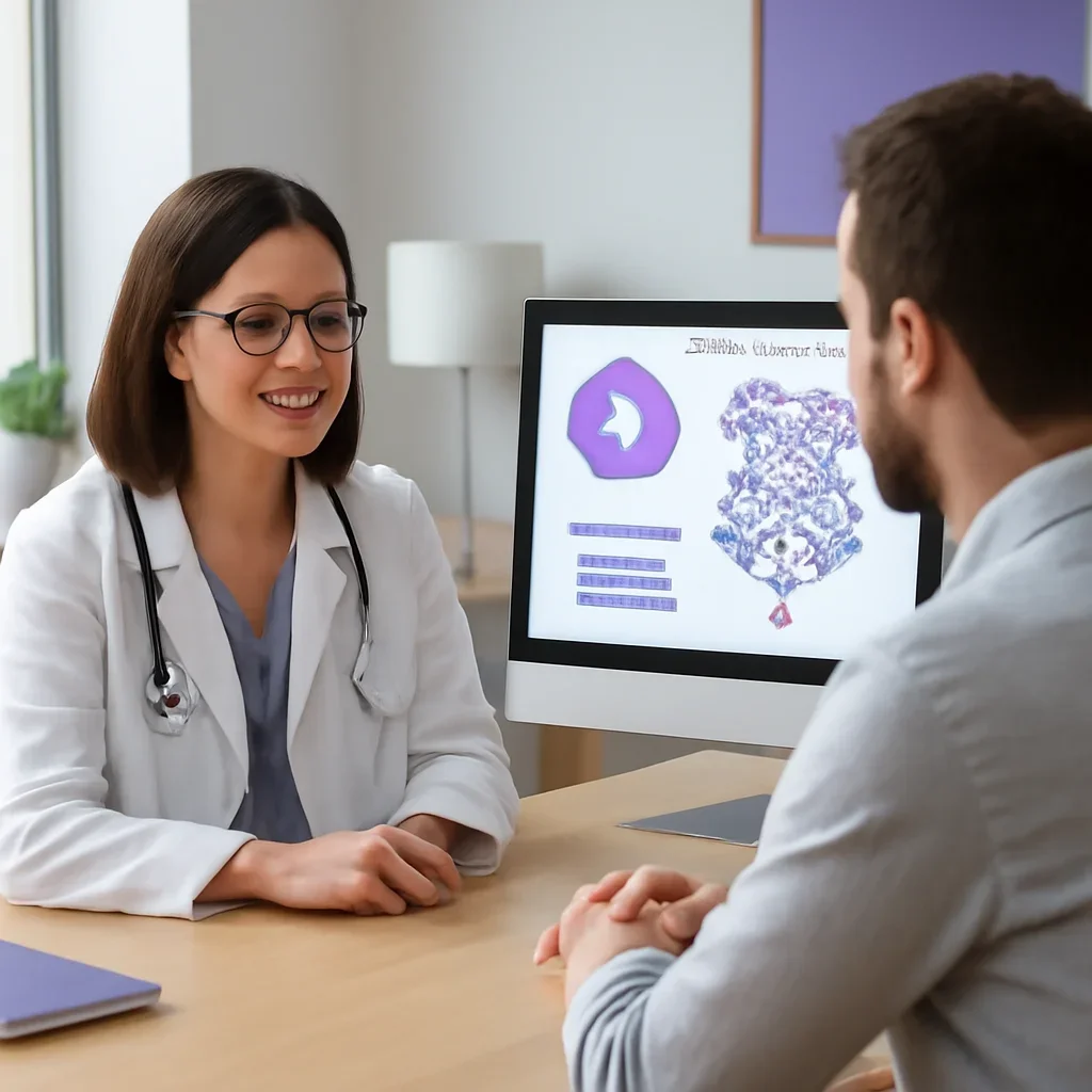 Clinician-friendly report discussion and next-step planning for microbiome test cost