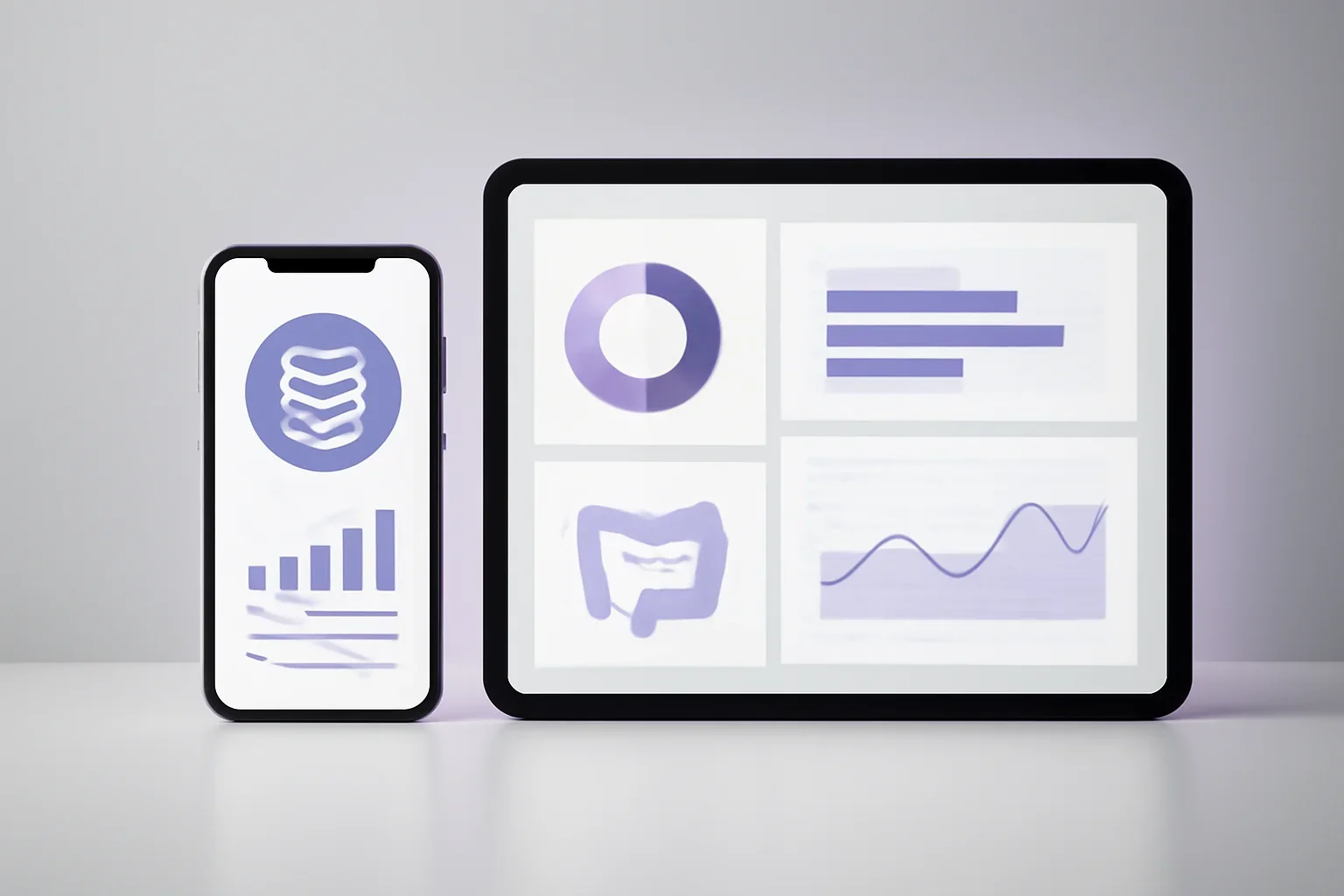 At-home gut microbiome testing presented on a clean digital health dashboard