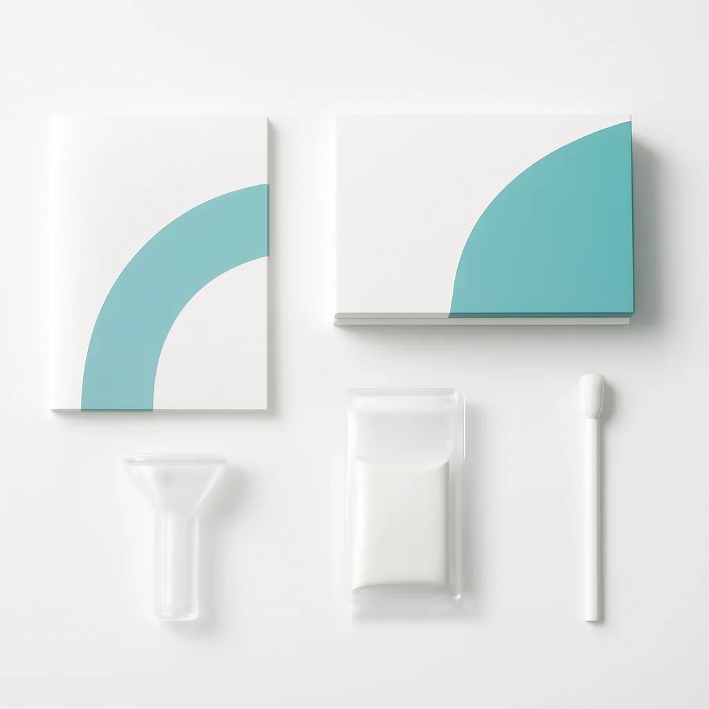 Sample kit, packaging, and step-by-step workflow for microbiome testing and ibs questions