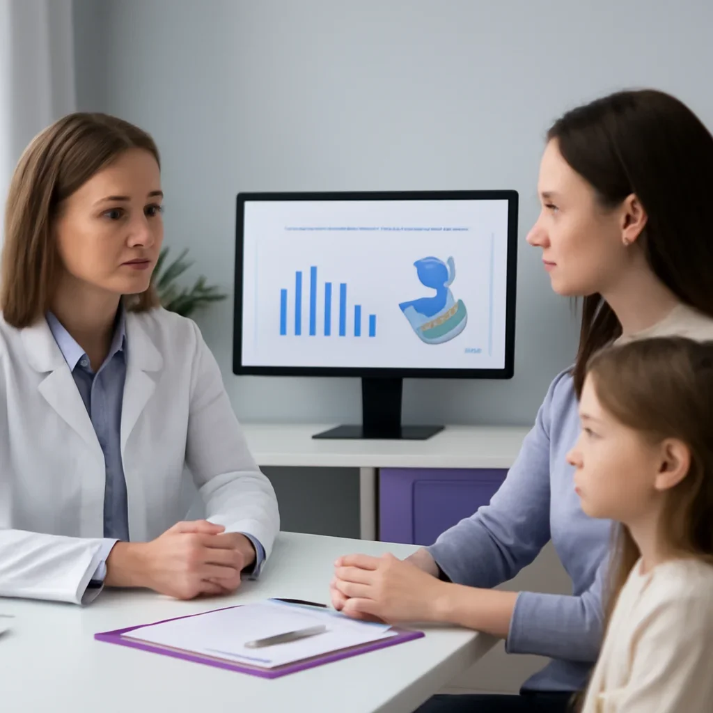 Clinician-friendly report discussion and next-step planning for microbiome testing for children