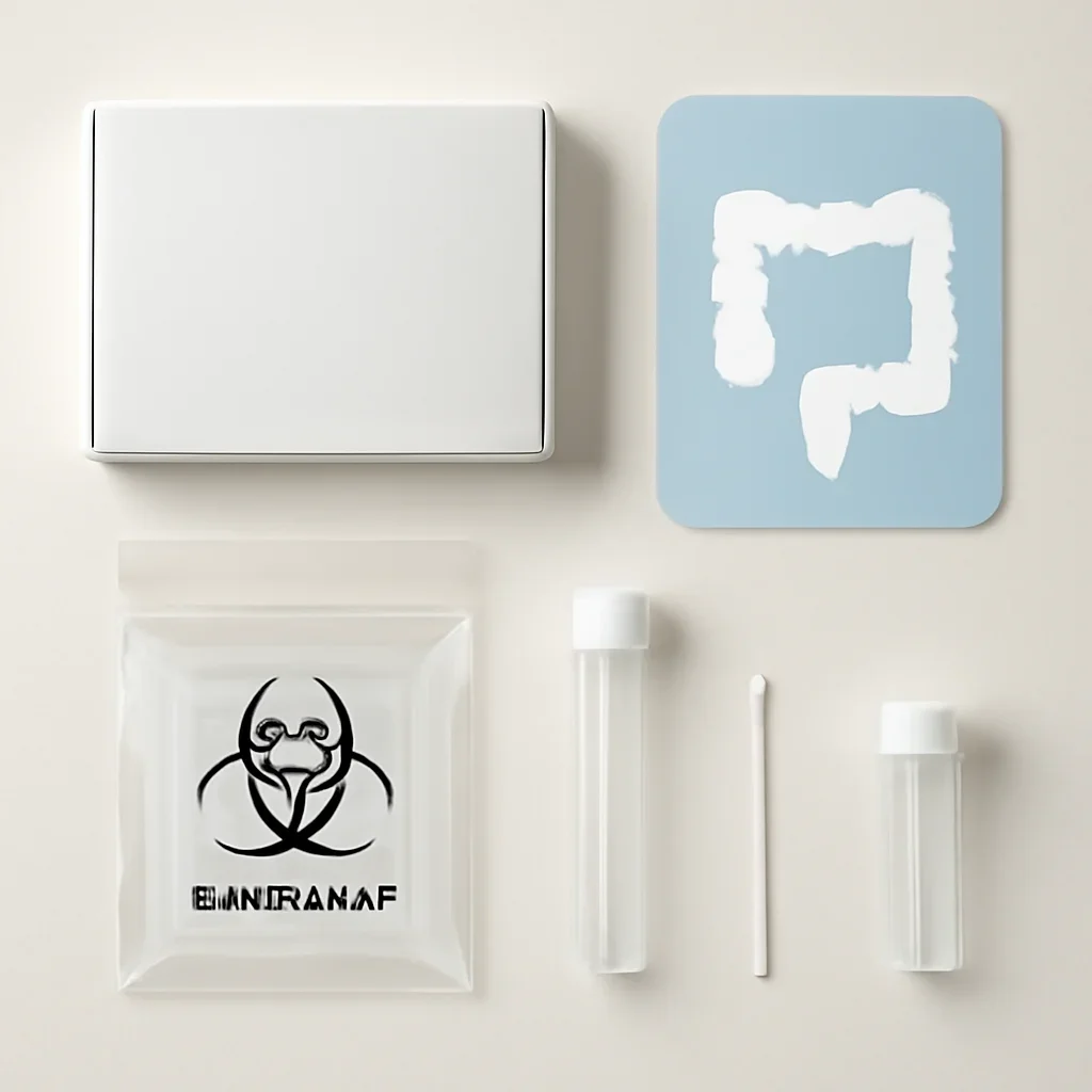 Sample kit, packaging, and step-by-step workflow for microbiome testing near me