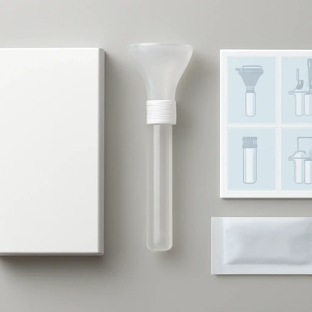 Sample kit, packaging, and step-by-step workflow for microbiome test sample report