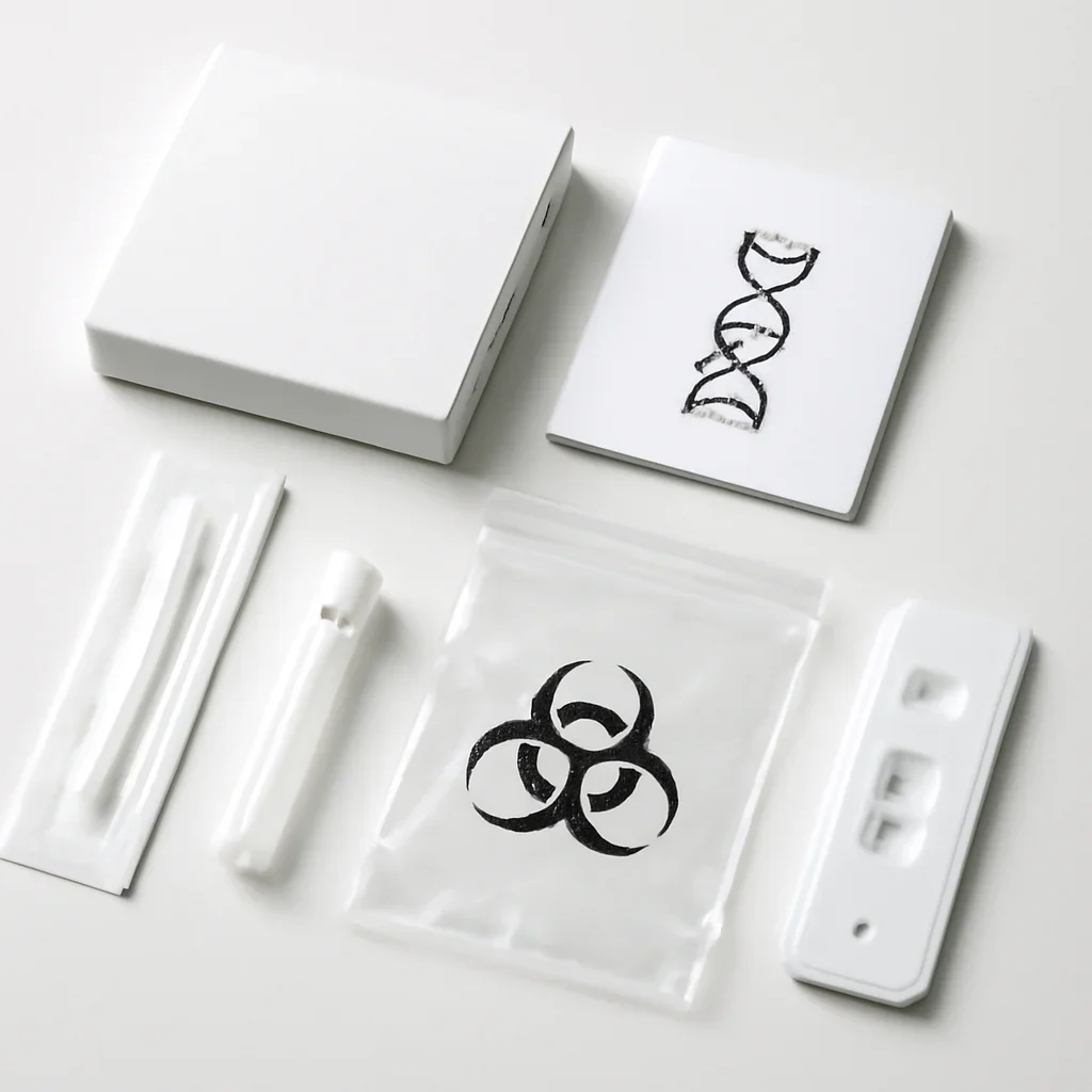 Sample kit, packaging, and step-by-step workflow for cyp2c19 pharmacogenetic testing