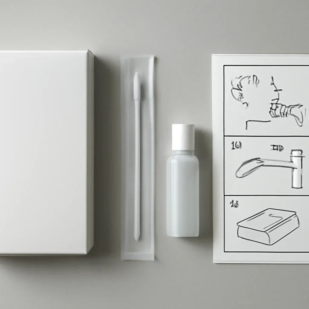 Sample kit, packaging, and step-by-step workflow for HLA-B pharmacogenetic testing