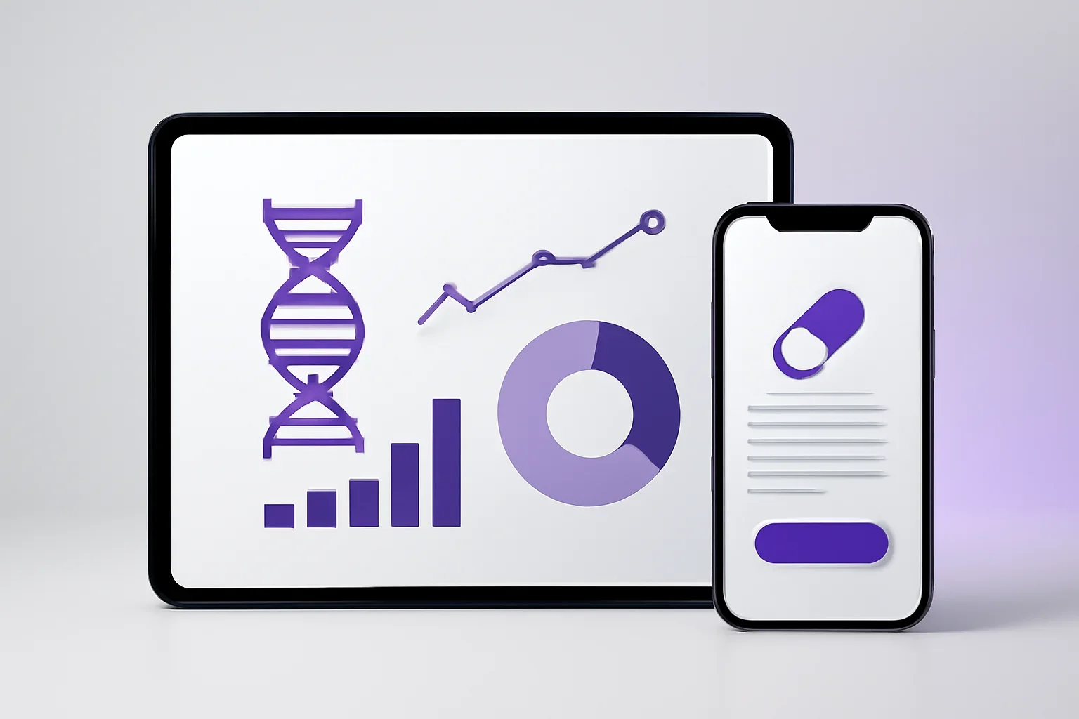 TPMT pharmacogenetic testing presented on a clean digital health dashboard