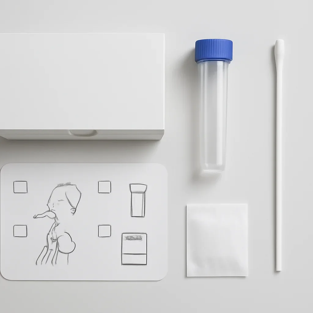 Sample kit, packaging, and step-by-step workflow for microbiome sample collection checklist